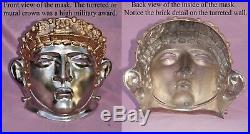 Roman Standard Bearer Signifer Masked Sports Cavalry Helmet Armor Silver Mask