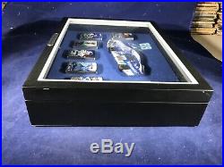 S-67 Dale Earnhardt Jr #88 Zippo Lighter Set 7 Zippo Lighter Set In Glass Case