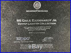 S-67 Dale Earnhardt Jr #88 Zippo Lighter Set 7 Zippo Lighter Set In Glass Case