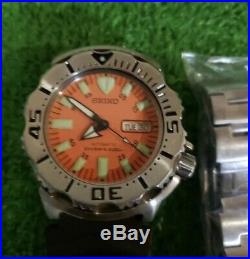 SEIKO 7S26-0350 MONSTER 1st Gen Water Proof Tested All Original Nice Collection