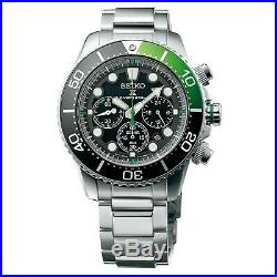 SEIKO Prospex Sea Diver's 200m Chronograph Solar Sports Watch Green SSC615P1