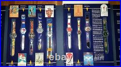 SWATCH HISTORICAL OLYMPIC GAMES COLLECTION 1994 SET OF 9 WATCHES IN BOX 5755 of