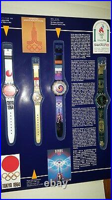 SWATCH HISTORICAL OLYMPIC GAMES COLLECTION 1994 SET OF 9 WATCHES IN BOX 5755 of