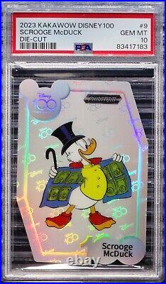 Scrooge McDuck 2023 Kakawow Phantom Disney 100 Die-Cut Holo PSA 10 Gem Mint POP8