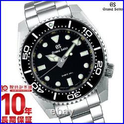 Seiko Grandseiko Wristwatch SBGX335 Black Silver Sports Collection Men's