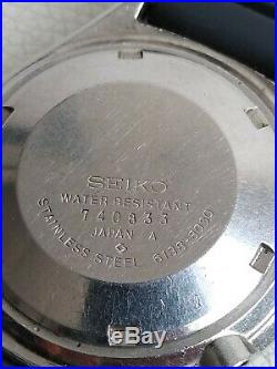 Seiko Panda 6138-8040 Automatic Chronograph 100% Japan Vintage Collectible