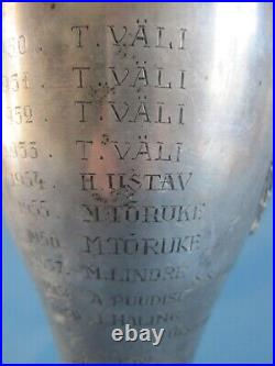 Sports Cup. Prize. Reward. Tennis. Latvia. Silver 875