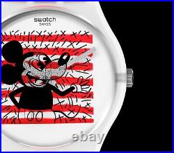 Swatch KEITH HARING MOUSE MARINIÈRE Wristwatch 34mm Disney Mickey Mouse GZ352