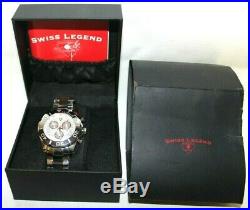 Swiss Legend Men's Tungsten Collection Chronograph Watch SL-T8010-22 New