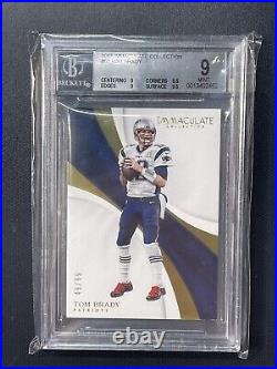TOM BRADY 2017 PANINI IMMACULATE Collection #63 Silver Prizm #/99 BGS 9 Mint