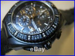 TechnoMarine Blue & White Diamonds Cruise Chrono Collection (Unisex) Black Watch