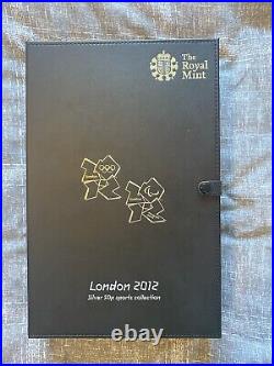 The Royal Mint London 2012 Silver 50p Sports Collection Complete Bundle