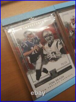 Tom Brady & Rob Gronkowski Ser#/75 Silver! Flawless 2018 Impeccable Collection