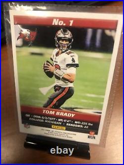 Tom Brady SILVER FOIL 2021 panini NFL Card
