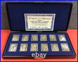 Topps 1988 Sterling Silver Gallery of Champions Collection With COA Nolan Ryan +