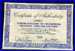 Topps 1989 Sterling Silver Gallery of Champions Collection With COA Gwynn, Boggs
