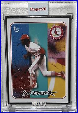 Topps project 70 lou brock artist's proof #'d/51 extremely rare