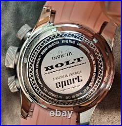 VHTF! Invicta Bolt Reserve Collection 1375 Swiss Chronograph Men's Wristwatch