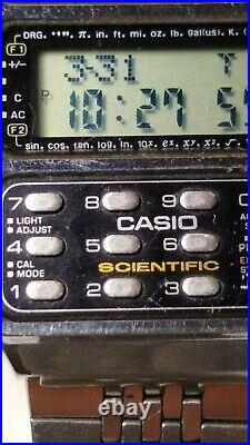 VINTAGE 1980-s CASIO SCIENTIFIC CALCULATOR CFX-200 197 WATCH with ORIG MANUAL
