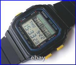 VINTAGE CASIO WATCH FT-100W FISH EN TIME WR 100 COLLECTIBLE VERY RARITY 80's