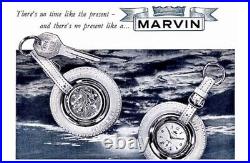 VTG Marvin Car Tire Key Watch Fob Rubber 1940 50s Automotive Collectible Display