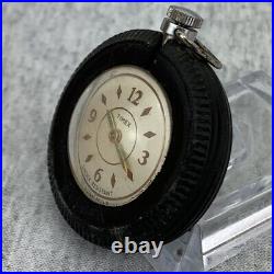 VTG Timex Car Key Watch Fob Original Rubber Tire 1950 60s Automotive Collectible