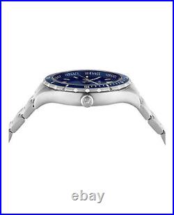 Versace Collection Luxury Watch Timepiece with a Silver Bracelet featuring a