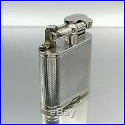 Very Rare solid silver Dunhill Unique Sport petrol feuerzeug accendino lighter
