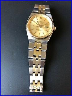 Vintage 1978 Rolex 1630 Datejust 36mm SS/14K YG Mens Watch RARE COLLECTABLE
