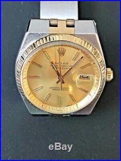 Vintage 1978 Rolex 1630 Datejust 36mm SS/14K YG Mens Watch RARE COLLECTABLE