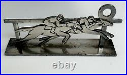 Vintage Art Deco Sports Theme Silver Plated Knife Rests 6 Pieces France 1930