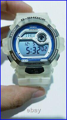 Vintage Collectible G-shock G-8900 Custom DGK Ice Jelly Light Blue Face Limited