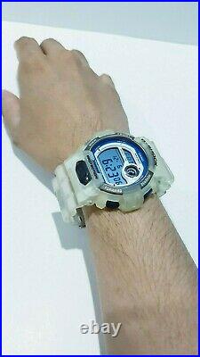 Vintage Collectible G-shock G-8900 Custom DGK Ice Jelly Light Blue Face Limited