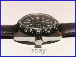 Vintage Rare Collectible Beautiful Diver Style Mechanical Men's Watch Lucerne