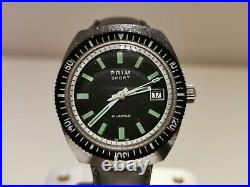 Vintage Rare Collectible Diver Style Czechoslovakia Men's Watch Prim Sport