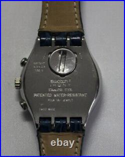 Vintage Swatch Watch Irony Ca 1995, Chronograph New Battery