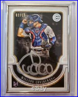 Willson Contreras 2018 Topps Museum Collection Silver Frame On Card Auto /15